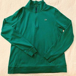 Vineyard Vines Pullover 1/4 Zip Shep Shirt, Green